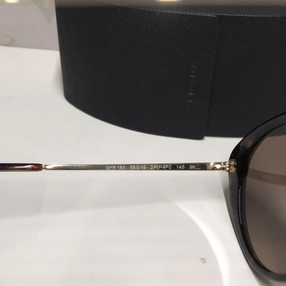 ✨ New Authentic Prada SPR 18X 2AU-4P0 Women’s Sunglasses – Havana with Silver Mi - Picture 3 of 14
